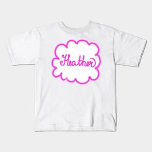 Heather. Female name. Kids T-Shirt